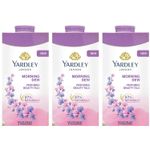 Yardley London Morning Dew Perfumed Talc Pwder for Women Refreshing Day 100g X 3