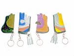 New Falconry Glove Keyring with tassels Pure Leather, Great Deal Offered
