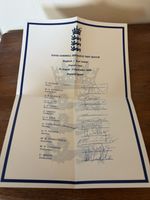 England Cricket Signed Squad Sheet