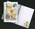 Poodle (Apricot) Dog Notebook/Notepad + small image on every page by Starprint