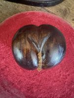 Antique Wooden Coco De Mer Carving Study Specimen Sculpture Small Miniature 8cm