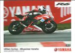 WILLIAM DUNLOP Milwaukee Yamaha POSTCARD. YZF-R6 IOM TT