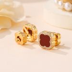 Silver Post Flower Earrings Gold Plated Hypoallergenic Fashion Jewelry for Women