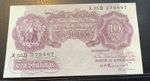 1940 Bank of England 10 Shilling Note Peppiat EXTREMELY FINE + X 05 D 279487