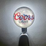 Brand New Coors Light! Beer Badge! Coors Light Pump Badge! Coors Frog Eye Lens