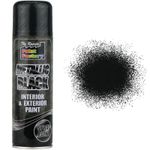 x1 Metallic Black Gloss All-Purpose Aerosol Spray Paint Car DIY Arts Crafts