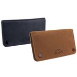 Oakridge Leather Tobacco Pouch with Stud Fastener