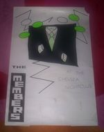 MEMBERS ~ AT THE CHELSEA NIGHTCLUB. Orig 1979 promo poster. 51x76cms. Punk. G+.