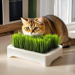 Pet Cat Grass Growing Kit – Soilless Wheat Seedling Hydroponic Pot