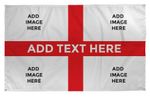 5 x 3 FT Large Personalised England Photo Flag Banner St George Football