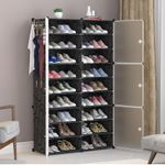 36 Pairs Shoe Rack Organizer 9-Tier Stackable Shoe Storage Cabinet Space Saving