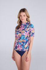 Animal Women's Lucie Rash Vest Long Sleeve Swim Wear UPF 50 Protection
