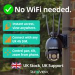 RuralView 360 Zoom Camera - 4G SIM Card or WiFi - 36x Zoom, 120m Night Vision