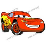 Character sticker Lightning McQueen Cars Movie decal Ice Cream Van (choose size)