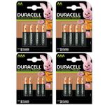 Duracell Rechargeable Batteries AA AAA Ultra Plus NiMH Duralock Pre Stay Charge