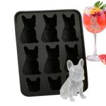 French Bulldog Ice Cube Mold Fun Shapes Frenchie Bull Dog Ice Cube Tray Silicone