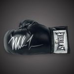 Mike Tyson Hand Signed Black Everlast Boxing Glove With COA £199