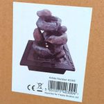 Fiesta Studios Ltd Zen Sculptural Resin Tabletop Fountain Grey/Black 40300