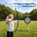 Outdoor Adjustable Archery Target Stand – Portable Tripod with Height Adjustment
