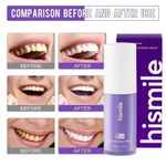 Hismile V34 Colour Corrector Teeth Whitening Toothpaste - Purple