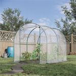 PE Polytunnel Greenhouse Heavy Duty Walk In Garden Grow Tunnel Door