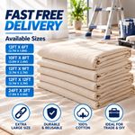 Cotton Dust Sheet | Dust Sheet for Decorating | Large Sheets | Free Delivery