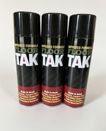 3x  FLOOR TAK SPRAY ADHESIVE GLUE FOR FOAM CARPET TILE CRAFT FABRIC PACKAGING