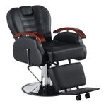 Reclining Barber Chair Salon Beauty Tattoo Shaving Hydraulic Chair with Footrest