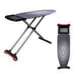 XL Surface Ironing Board 127×46cm | Foldable, Adjustable with Steam Unit Holder.