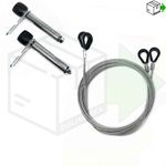 Garador Westland Mk3C S/S Roller Spindles 97mm & Cables Garage Door Repair Kit
