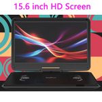 BOIFUN Portable DVD Player 15.6" HD Swivel Screen,Remote Control,Region Free,UK