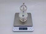 Elizabeth II SCRAP Sterling Silver Pepper Pot Hallmarked London - 81g