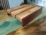 Oak and Saplele Speaker Stands Pair
