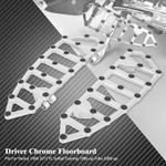 Ness MX Chrome Front Floorboard Foot Peg Rest Fit For Harley Touring Softail FLH