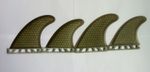 Futures Quad set of 4 fit Surfboard surf fins Black Honeycomb surfing fin Quads 