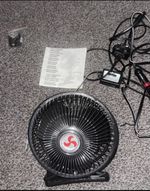 12V 6” Car Cooling Fan TT-103 Adjustable Dashboard Fan 12W