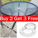 2X Patio Garden Table Parasol Umbrella Hole Ring Cap Set Plug 2 Inch Plastic New