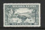 Sierra Leone 1938-44 6d Grey SG 195 Mnh.
