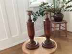 Vintage wooden candlesticks 1930-40's