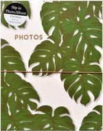 Photo Album Tropical Leaf Design Holds 40 4 x 6 Photographs Travel Gift Memories
