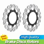 For Yamaha YZF 600 R Thundercat 600 1996-2003 Pair Wavy Front Brake Discs Rotors