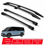 Kia PV5 Roof Rack Black Aluminium Roof Rails & Cross Bars 4PCS Cargo Carrier