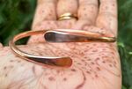 1 Pc Pure Copper Bangle, Unisex Adjustable Cuff Bracelet, Healing Bypass Bangle