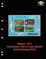 $5.00 Scott Value - 1977 MALAWI Fish s/s Lake Freshwater Africa CV MNH NH UMM