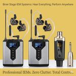 Biner Stage IEM Systems UK LICENSE FREE 863-865 Mhz WIRELESS UHF In Ear Monitor