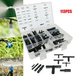 113PC Plastic Hose Joiner Silicone Vacuum T-Piece Boost Gauge Pipe Tap Tee Elbow