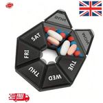 Weekly Daily Pill Box Organiser Tablet Medicine Storage Dispenser 7day Night Uk