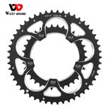 WEST BIKING Road Bike Aluminium Double Chainring 110mm BCD 34T/50T Tooth Plate