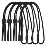 Wear Resistant Nylon Eyeglass Lanyard Black for Secure Hanging and Sports Use