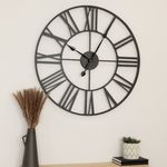Wimbleball Indoor Wall Clock Matte Black 80cm - grade B return RRP £49.99